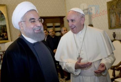 Il Papa e il presidente iraniano