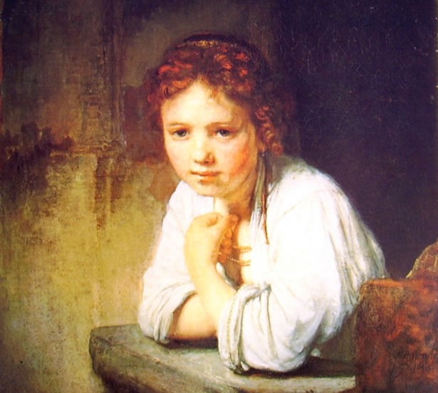 Rembrandt, Fanciulla alla finestra, 1645