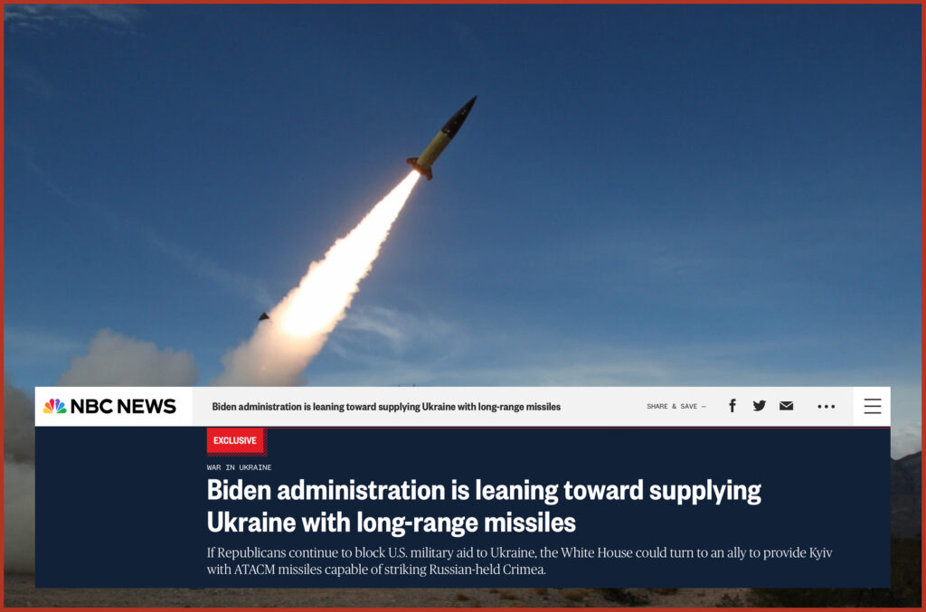 Biden administration is leaning toward supplying Ukraine with long-range missiles