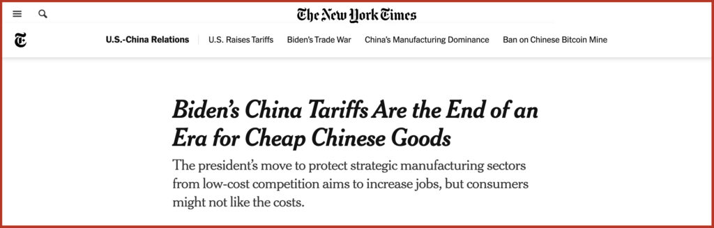 Biden’s China Tariffs Are the End of an Era for Cheap Chinese Goods