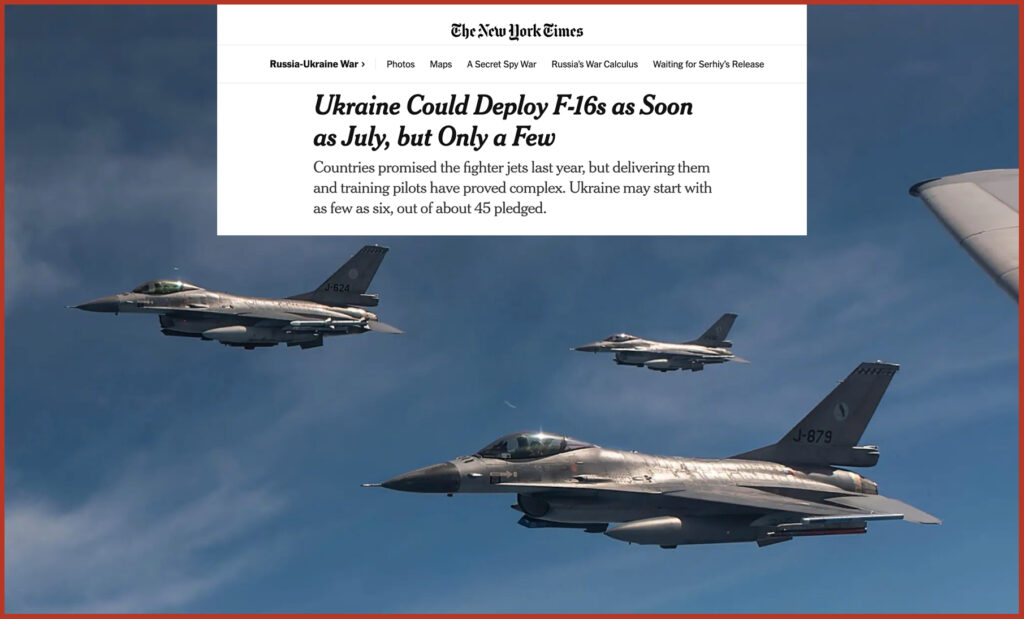 Ukraine Could Deploy F-16s as Soon as July, but Only a Few