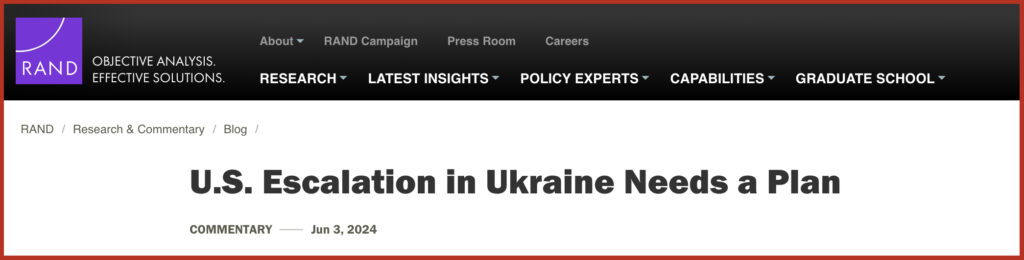 U.S. Escalation in Ukraine Needs a Plan