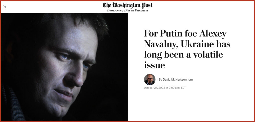 For Putin foe Alexey Navalny, Ukraine has long been a volatile issue
