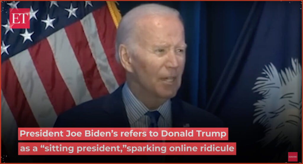 Joe Biden calls Donald Trump the 'sitting President', prompts mockery on social media
