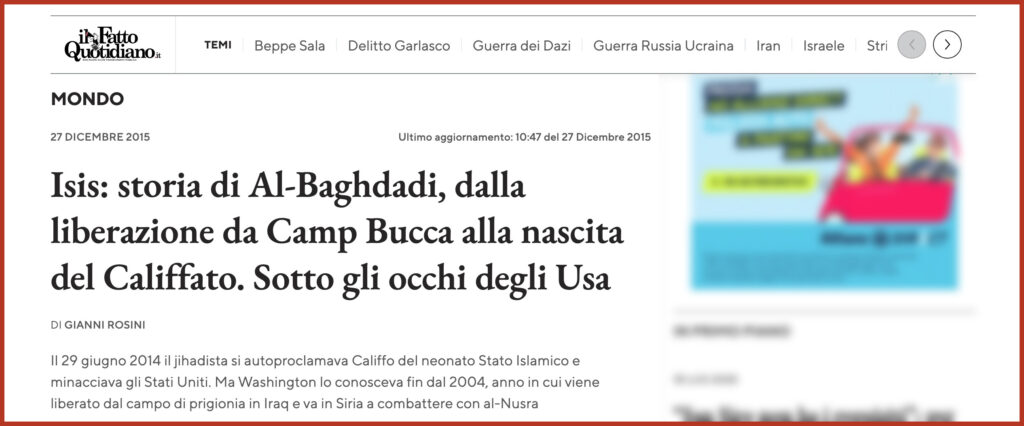 Isis: storia di Al-Baghdadi, dalla liberazione da Camp Bucca alla nascita del Califfato. Sotto gli occhi degli Usa
