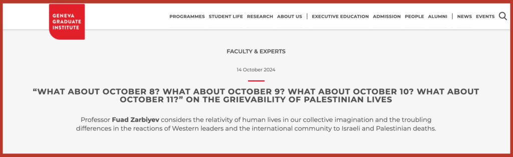 “What about October 8? What about October 9? What about October 10? What about October 11?” On the Grievability of Palestinian Lives