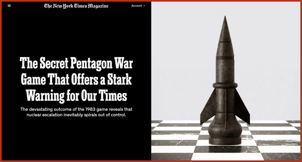 The Secret Pentagon War Game That ​Offers a Stark​ Warning for Our Times