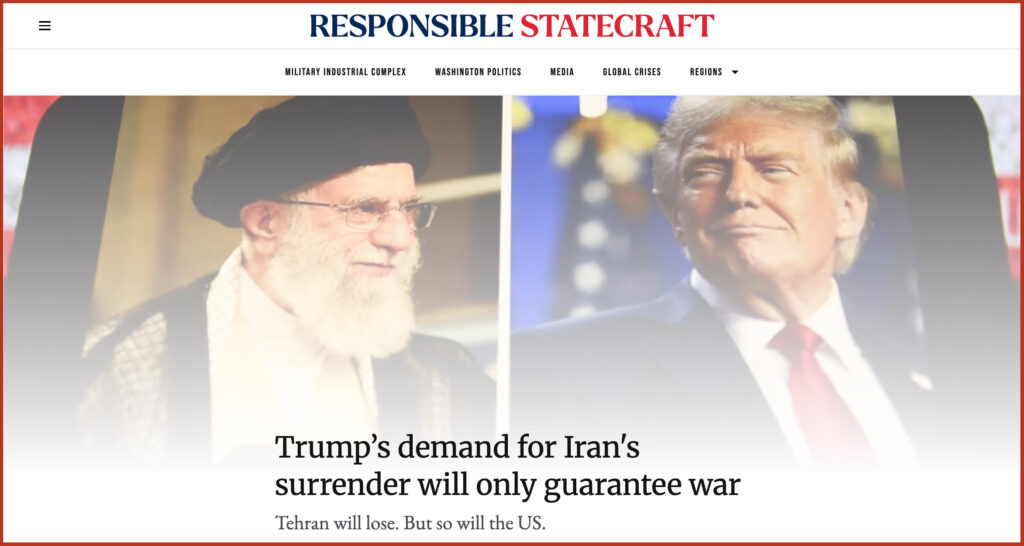 Iran Ayatollah Ali Khamenei Donald Trump Trump’s demand for Iran's surrender will only guarantee war