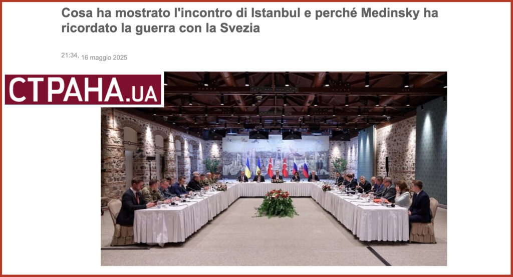 Cosa ha mostrato l'incontro di Istanbul e perché Medinsky ha ricordato la guerra con la Svezia