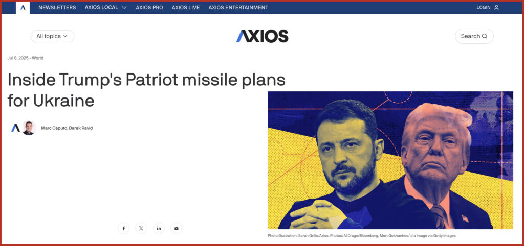 Inside Trump's Patriot missile plans for Ukraine