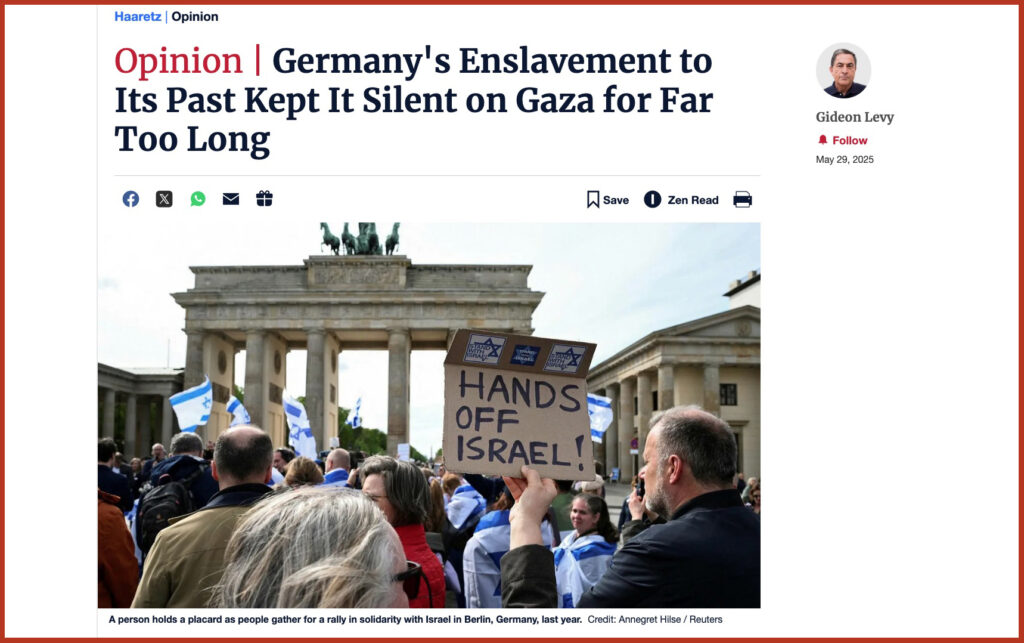Germany's Enslavement to Its Past Kept It Silent on Gaza for Far Too Long