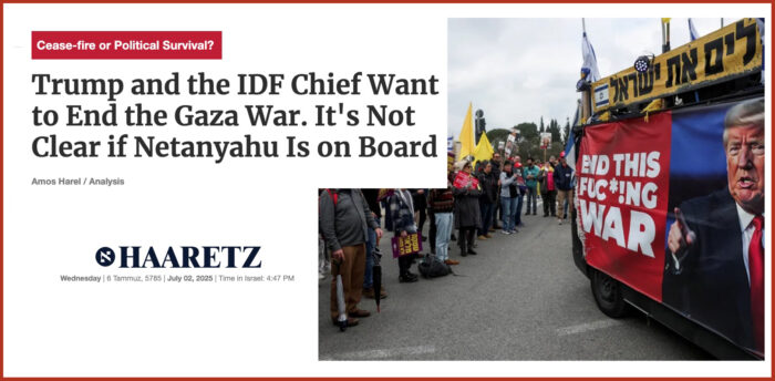 Trump and the IDF Chief Want to End the Gaza War, but It's Not Clear if Netanyahu Is on Board