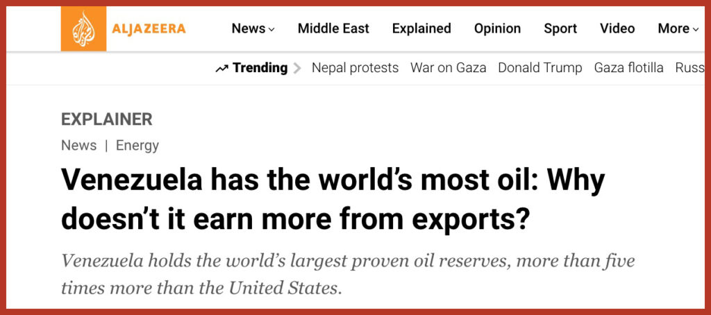 Venezuela has the world’s most oil: Why doesn’t it earn more from exports?