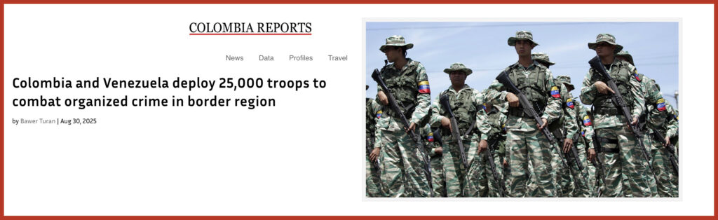Colombia and Venezuela deploy 25,000 troops to combat organized crime in border region