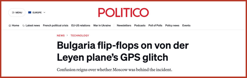 Bulgaria flip-flops on von der Leyen plane’s GPS glitch