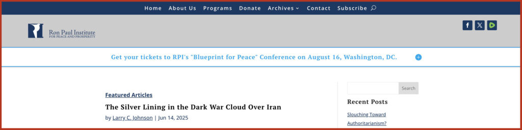 The Silver Lining in the Dark War Cloud Over Iran