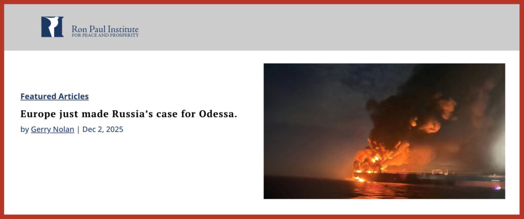 Europe just made Russia’s case for Odessa.