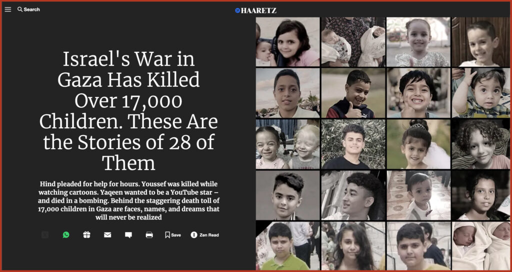 Israel's War in Gaza Has Killed Over 17,000 Children. These Are the Stories of 28 of Them