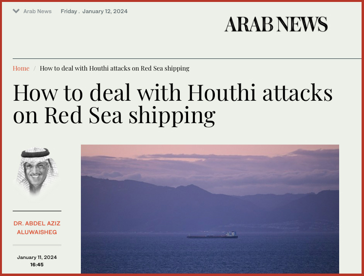 How to deal with Houthi attacks on Red Sea shipping