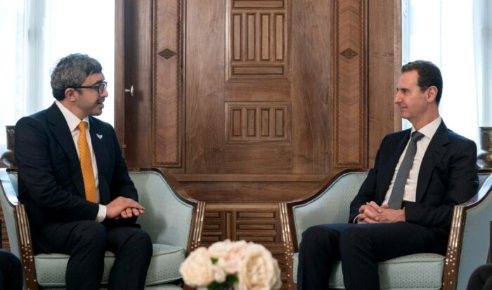 Abdullah bin Zayed e assad. Passi distensivi nel mondo arabo. E nuove misure contro la Siria