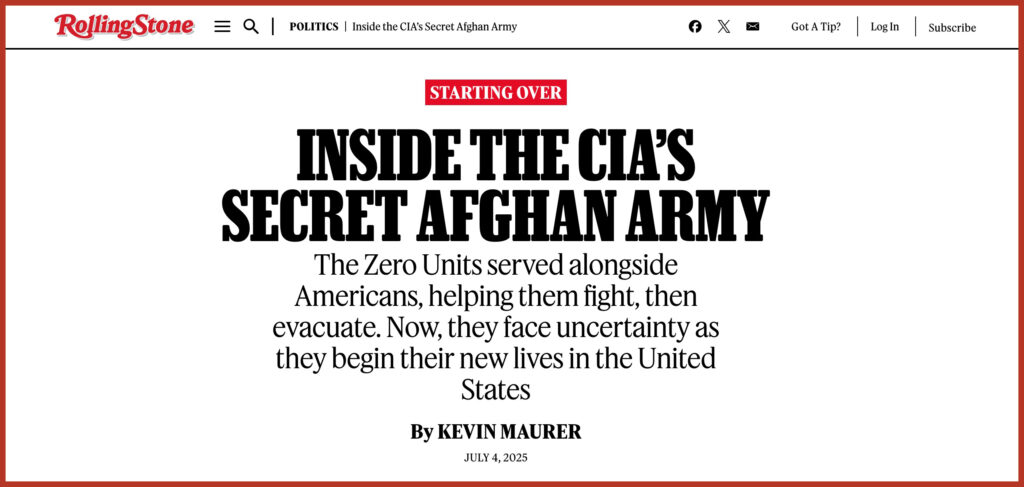 Inside the CIA’s Secret Afghan Army
