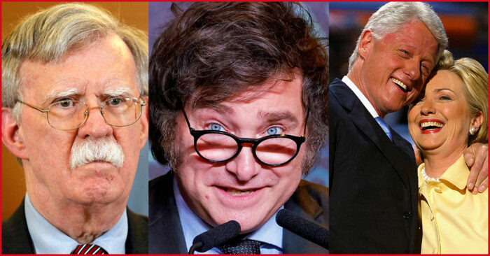 BOLTON, MILEI e i CLINTON