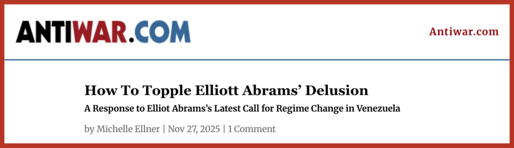 How To Topple Elliott Abrams’ Delusion