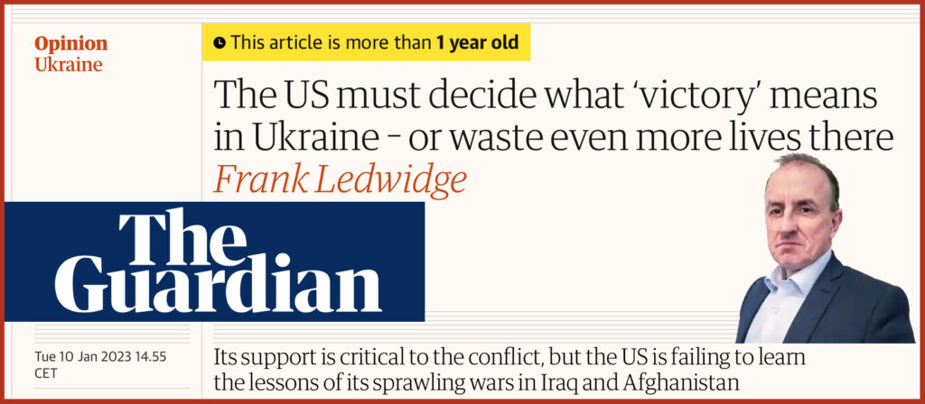 The US must decide what ‘victory’ means in Ukraine – or waste even more lives there