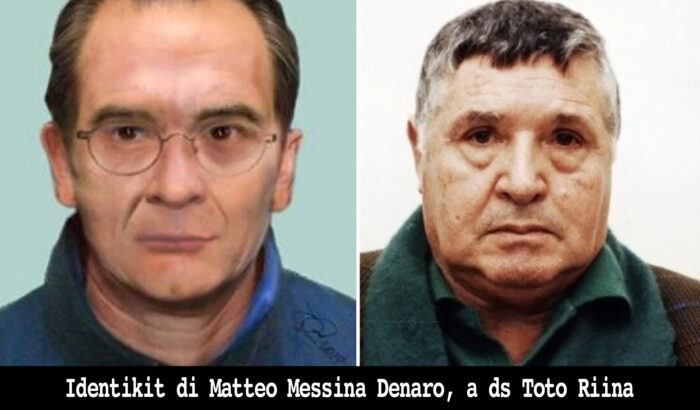 Identikit di Matteo Messina Denaro e Toto Riina