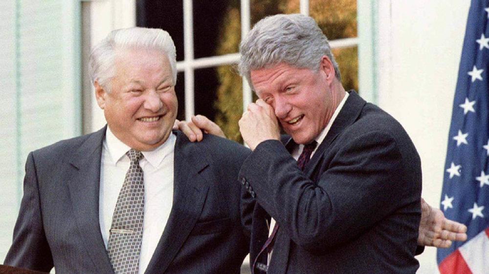 Eltsin e Clinton nel 1995