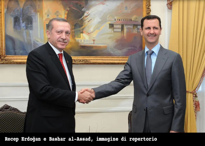Recep Erdoğan e Bashar al-Assad, immagine di repertorio. I ministri della Difesa di Turchia e Siria si incontrano in Russia