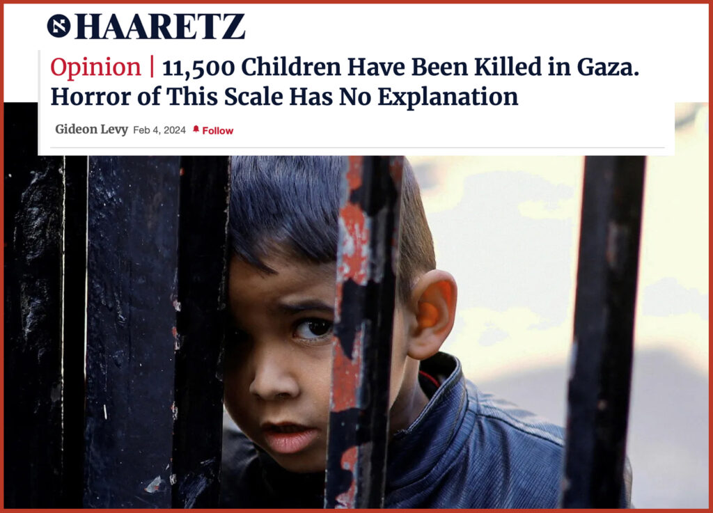 11,500 Children Have Been Killed in Gaza. Horror of This Scale Has No Explanation