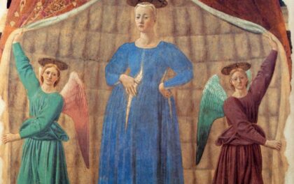 Madonna del Parto di Piero della Francesca. Piero della Francesca, Madonna del parto