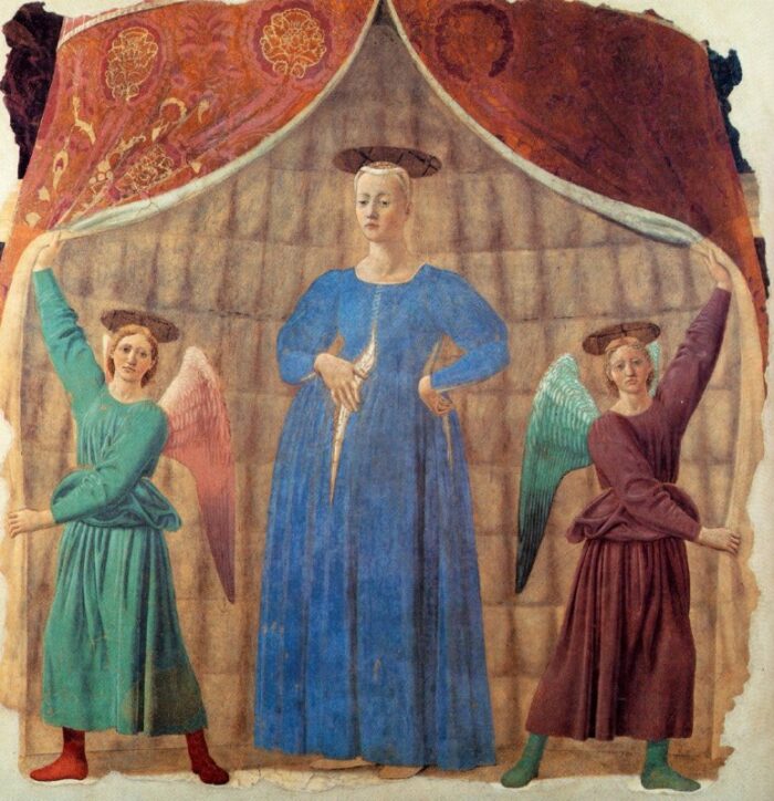 Madonna del Parto di Piero della Francesca. Piero della Francesca, Madonna del parto