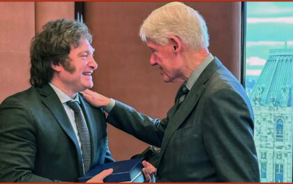 Il presidente eletto dell'Argentina, Milei, incontra Bill Clinton