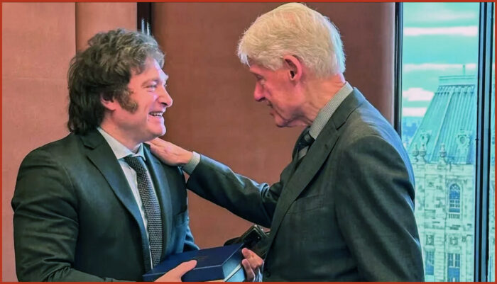 Il presidente eletto dell'Argentina, Milei, incontra Bill Clinton