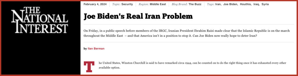 Joe Biden's Real Iran Problem
