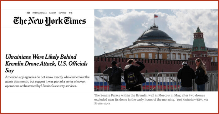 Screenshot dell'articolo del New York Times