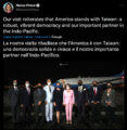 Tweet di Nancy Pelosi su Taiwan