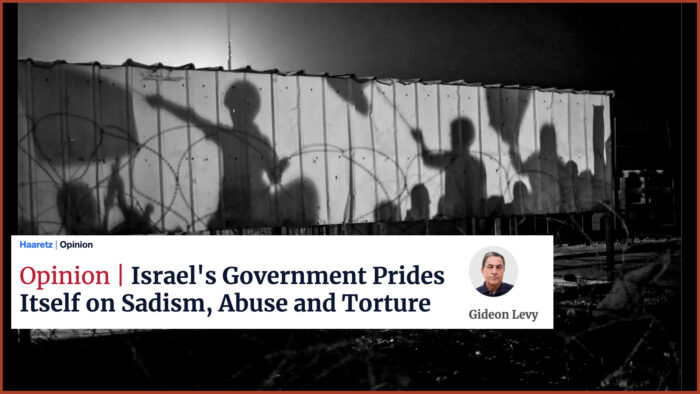 Gideon Levy e il sadismo di Israele
