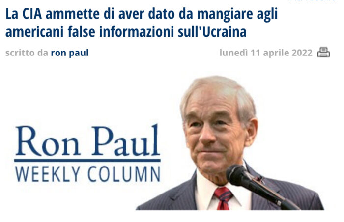 La guerra ucraina e la disinformazione della Cia