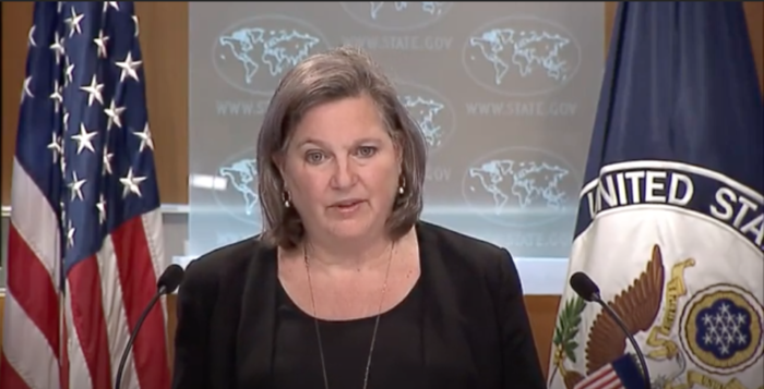 Screenshot - Victoria Nuland il 27 gennaio 2022: "Se la Russia invade l'Ucraina, il NordStream2 non andrà avanti". Il sabotaggio ai gasdotti e la profezia della Nuland