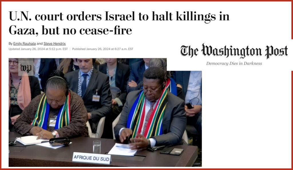 U.N. court orders Israel to halt killings in Gaza, but no cease-fire