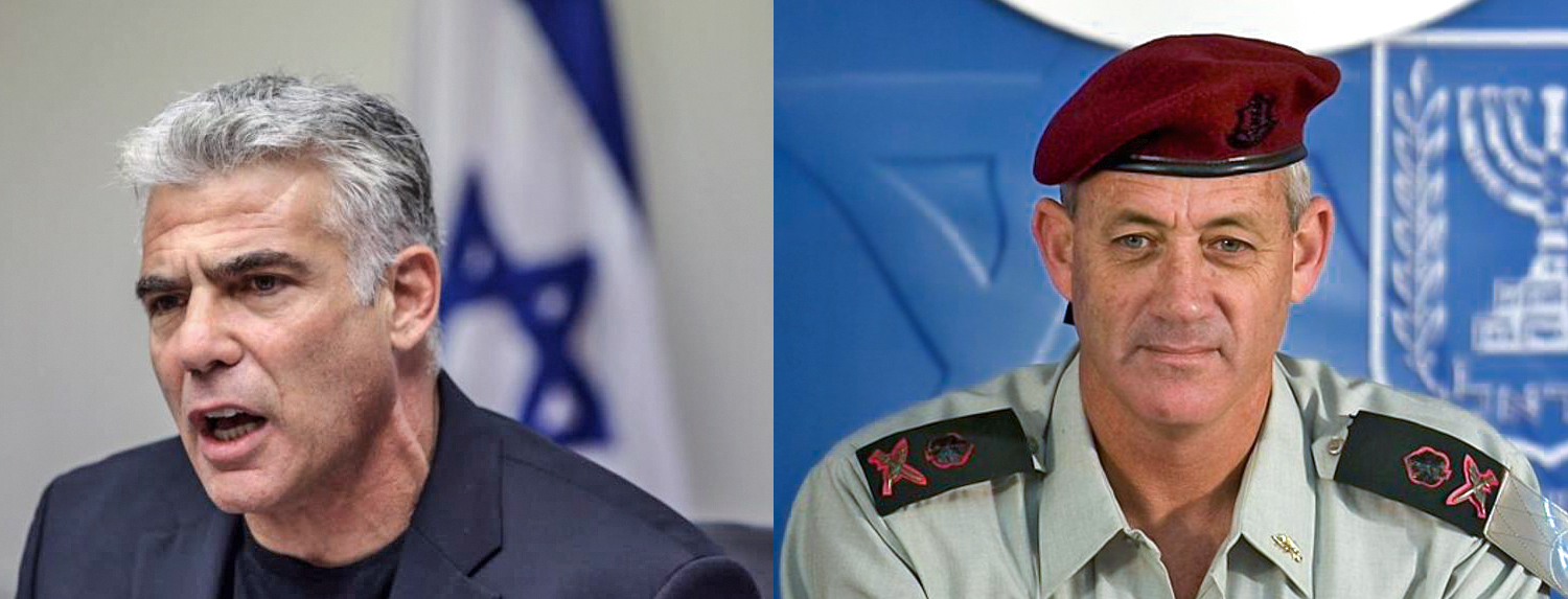 Yair-Lapid-Benny-Gantz Yair-Lapid-Benny-Gantz
