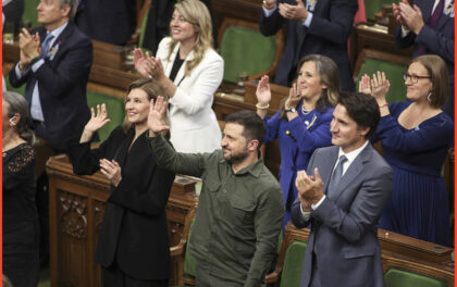 Zelensky e Trudeau partecipano all'ovazione per il reduce nazista