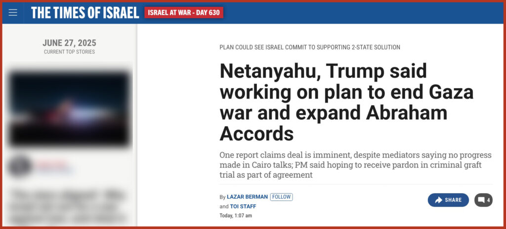Netanyahu, Trump said working on plan to end Gaza war and expand Abraham Accords