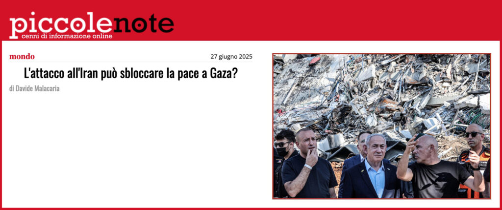 L'attacco all'Iran può sbloccare la pace a Gaza?