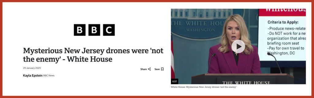 Mysterious New Jersey drones were 'not the enemy' - White House