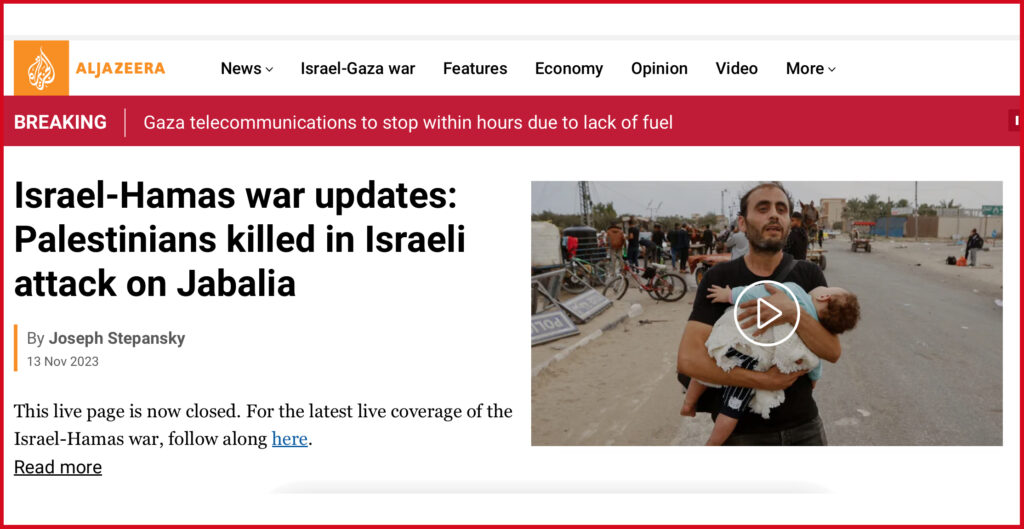 Al Jazeera: Aggiornamenti sulla guerra Israele-Hamas: palestinesi uccisi nell'attacco israeliano a Jabalia