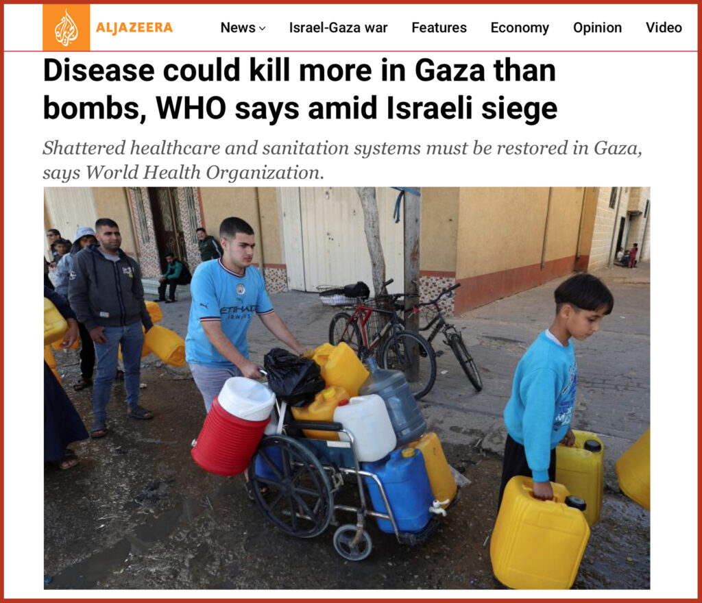 La malattia potrebbe uccidere a Gaza più che le bombe, dice l'OMS in mezzo all'assedio israeliano